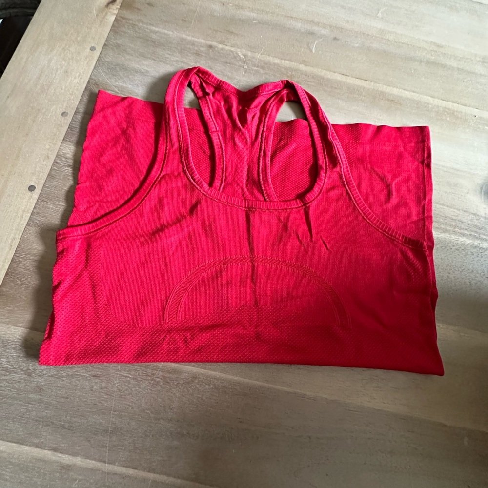 lululemon athletica Red Tank Top
